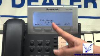 How to Change Name on Panasonic KXDT Series Phones [upl. by Ydnyl]