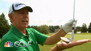 Hale Irwin explains how to chip from tight lies  Golf Instruction Tips  Golf Channel [upl. by Lowenstein8]