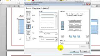 How to hide table border lines in Microsoft word [upl. by Faria775]