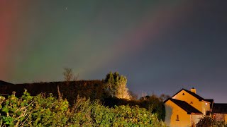 The Aurora Borealis seen over Belfast Lough and Carnmoney Hill 9102024 [upl. by Dorraj]