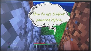 How to use trident powered elytra  Minecraft [upl. by Yvan]