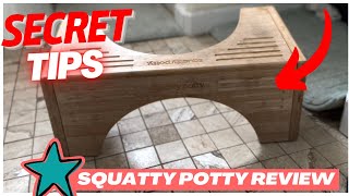 Squatty Potty Bamboo Toilet Stool  BEST KEPT SECRET ABOUT THIS Review [upl. by Grevera]