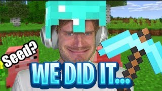 the community almost has PewDiePies Minecraft World seed [upl. by Sileas38]