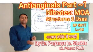 Nitrates  Antianginal Vasodilators  Mechanism of Action  Structures amp Uses  BP 501T  L15 [upl. by Roderich]