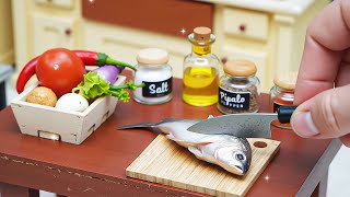 How To Make Thai Grilled Fish In Miniature Kitchen DIY Mini Food In Real Life [upl. by Bennie]