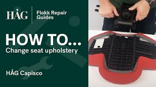 How to change the seat upholstery  HÅG Capisco  Flokk Repair Guide [upl. by Initirb]