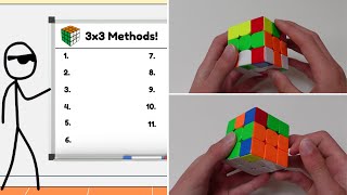 Every Rubiks Cube Method Explained in 7 Minutes [upl. by Aehsila]