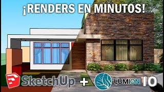 ¡Renders en un par de minutos Sketchup  Lumion [upl. by Anuat979]