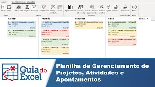 Excel Planilha de Gerenciamento de Projetos e Atividades [upl. by Acilejna536]