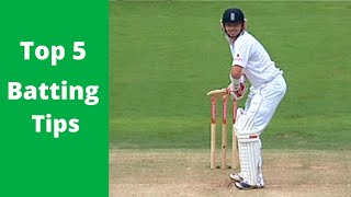 How To Improve Your Batting  Top 5 Batting Tips [upl. by Macleod443]