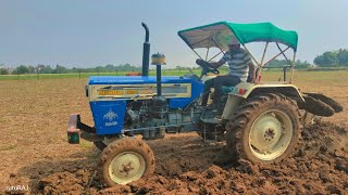 बड़े ट्रैक्टर पर लगा दिया छोटे ट्रैक्टर का हल mini MB plough install in Swaraj 834 xm tractor 🚜 [upl. by Eniamej]