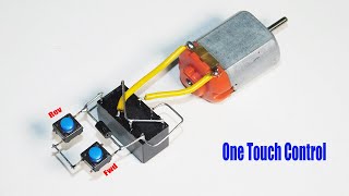 DC Motor Single Touch Forward Reverse Control Circuit [upl. by Natanoy176]