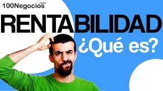 Rentabilidad ¿Qué es [upl. by Wenona]