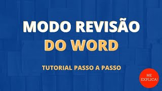 MODO REVISÃO DO WORD TUTORIAL PASSO A PASSO [upl. by Aira]