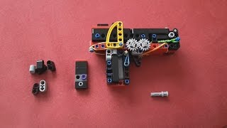 Lego Mini Technic Pistol  Tutorial  Instruction [upl. by Hillier]