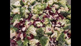 How to make a Cranberry Broccoli Salad [upl. by Akimit]