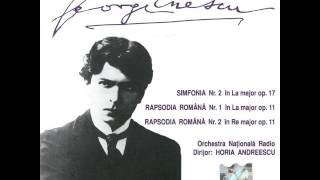 George Enescu Rapsodia Română nr 1 în La major op 11  Orchestra Națională Radio [upl. by Adlitam]