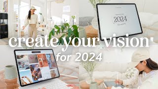 Create Your 2024 Vision with Me  Digital Vision Board amp Journaling ✨ Design Your Year Challenge [upl. by Ahsikar]