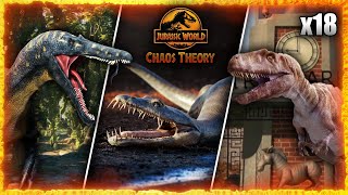 18 DINOSAURS THAT COULD SHOW UP IN JURASSIC WORLD CHAOS THEORY [upl. by Dazhahs908]