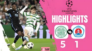 Celtic vs Slovan Bratislava 51 Highlights UEFA Champions League 202425 [upl. by Osrit]