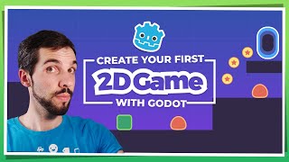 Make Your First 2D Game with Godot Player and Enemy beginner tutorial part 1 [upl. by Yttap87]