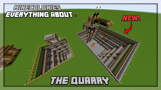 MineColonies Tutorial 116  118  Everything About  The Quarry [upl. by Anima]