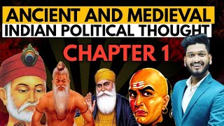 Ancient And Medieval Indian Political Thought Chapter 1st BA Political Science ProgHons Sem 3rd [upl. by Ayotnom]