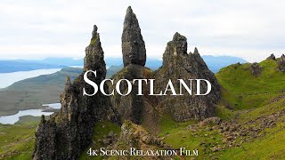 Scotland 4K  Scenic Relaxation Film With Calming Music [upl. by Aremat901]