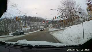 Michelin CrossClimate 2 Snowy Drive Test in Dodge Dart [upl. by Sherlocke]