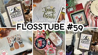 Flosstube 59  STITCHING UPDATES AND MORE [upl. by Chiquia]