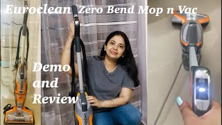 Euroclean Zero bend Mop n Vac Vacuum Cleaner from Eureka Forbes Demo and Review [upl. by Inaboy989]