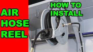 Northern Tools Air Hose Reel  HOW TO INSTALL amp REVIEW [upl. by Lay]