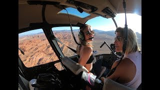 Robinson Helicopter R44 Raven II flown by Gyrocoptergirl exploring Nevada Utah and Arizona [upl. by Corley833]