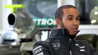 Lewis Hamilton  My First Day with MERCEDES AMG PETRONAS [upl. by Ajad]