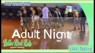 South Floridas BIGGEST Adult Shuffle Roller Skate Night Thursday Night at Galaxy Skateway [upl. by Vannie]