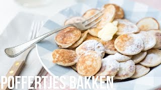 RECEPT Poffertjes bakken  OhMyFoodness [upl. by Atile15]