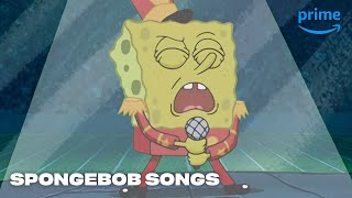 16 Nostalgic Spongebob Songs  Spongebob  Prime Video [upl. by Neirbo]