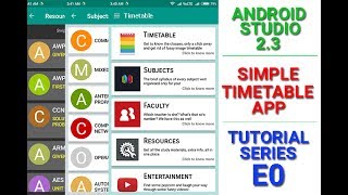 Simple Timetable App Tutorial  E00 How does the app look like [upl. by Enohsal9]