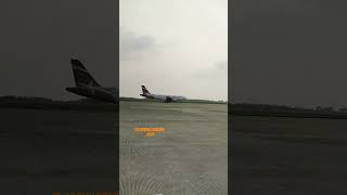 Flight Super Air Jet superairjet pesawat aviation airplane viralvideo shorts [upl. by Werda573]