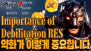 미르4 지호아재MIR4 4 language JIHOAJAE약화성공과 저항이 이렇게중요합니다 Debilitation RES option 277K Warrior GLOBAL 傳奇4 [upl. by Etterb972]