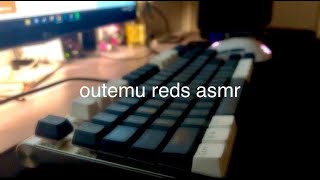 outemu red switches typing sounds [upl. by Reilamag]