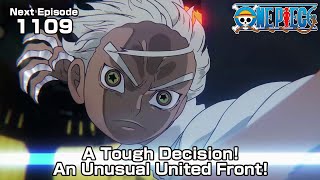 ONE PIECE episode1109 Teaser quotA Tough Decision An Unusual United Frontquot [upl. by Aoht601]