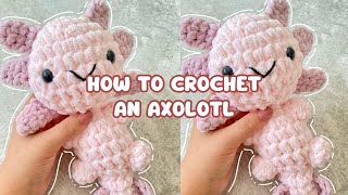 CROCHET PLUSH AXOLOTL  EASY CROCHET TUTORIAL [upl. by Chute]