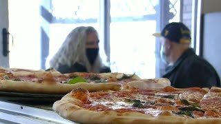 Barstools Dave Portnoy gives rave review of Melvindale pizza shop [upl. by Anedal229]