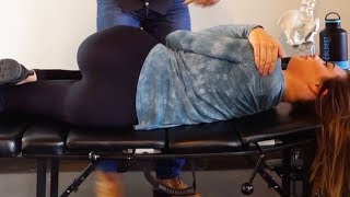 Instagram MODEL gets LIFE CHANGING Chiropractic Adjustment [upl. by Oiratno]