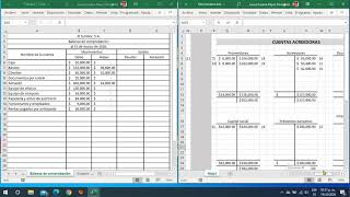 Balanza de comprobación en excel [upl. by Ayahsey]