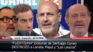 IMPERDIBLE Cúneo DESTROZÓ a Lanata Majul y quotLos Leucosquot en su editorial [upl. by Anivlek]