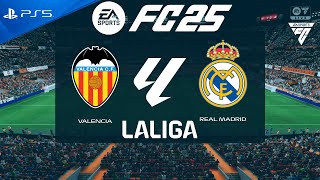 FC 25 Valencia vs Real Madrid  La Liga 202425  PS5 [upl. by Nims48]