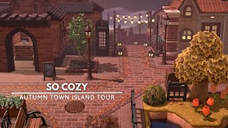 This Cozy Autumn Town Cured Me  Animal Crossing New Horizons Island Tour [upl. by Cressida122]