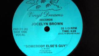 Jocelyn Brown  Somebody Else´s Guy Original 12 inch Version 1984 [upl. by Glory]